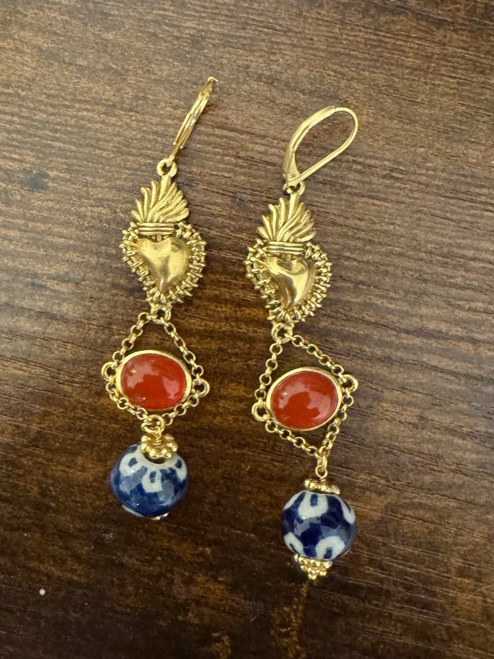 Sézane RARE Tara Earrings in Gold/Multicolored